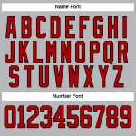 Custom Name and Number Hockey Jersey - Personalized Gray Red-Black Lace Neck Team Style Personalized Gray Red-Black Hockey