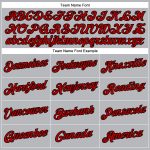Personalized Performance T-Shirt in Gray Red-Black for Men and Women Personalized Gray Red-Black Performance T-Shirt