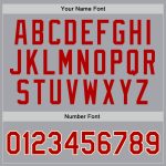 Custom Gray Red Cream Basketball Jersey - Authentic Throwback Style Personalized Gray Red-Cream Authentic Throwback Basketball