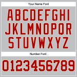 Custom Team Basketball Jersey with Personalized Name and Number - Gray Red Cream Authentic Throwback Personalized Gray Red-Cream