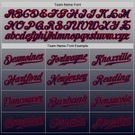 Custom Name & Number Personalized Gray Red-Navy Fade Baseball Jersey - Authentic Team Apparel Personalized Gray Red-Navy