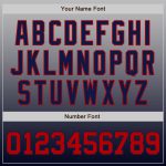 Custom Name & Number Personalized Gray Red-Navy Fade Baseball Jersey - Authentic Team Apparel Personalized Gray Red-Navy