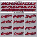 Custom Gray Red-Navy Personalized Baseball Jersey with Name and Number - Authentic Sleeveless Team Jersey Personalized Gray