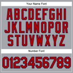 Custom Gray Red-Navy Personalized Baseball Jersey with Name and Number - Authentic Sleeveless Team Jersey Personalized Gray