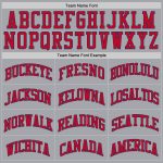 Custom Name and Number Personalized Basketball Jersey in Gray Red-Navy - Authentic Throwback Design Personalized Gray Red-Navy