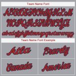 Custom Gray Red Navy Baseball Jersey for Men and Women Personalized Gray Red-Navy Baseball Jersey