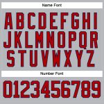 Custom Name and Number Personalized Hockey Jersey - Gray Red-Navy Lace Neck Team Apparel Personalized Gray Red-Navy Hockey