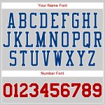 Custom Name and Number Personalized Authentic Baseball Jersey - Gray Red-Royal Personalized Gray Red-Royal Authentic Baseball