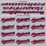 Personalized Authentic Throwback Baseball Jersey - Gray Red-Royal Personalized Gray Red-Royal Authentic Throwback Baseball