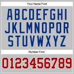 Custom Name and Number Authentic Basketball Jersey - Personalized Gray Red-Royal Throwback Style Personalized Gray Red-Royal