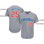 Custom Name and Number Personalized Baseball Jersey in Gray Red-Royal Personalized Gray Red-Royal Baseball Jersey Team Custom