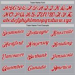 Personalized Authentic Throwback Basketball Jersey Gray Red-White Personalized Gray Red-White Authentic Throwback Basketball