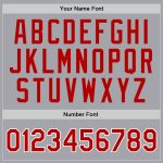 Personalized Authentic Throwback Basketball Jersey Gray Red-White Personalized Gray Red-White Authentic Throwback Basketball