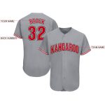 Personalized Gray Red White Baseball Jersey for Men and Women - Custom Athletic Apparel Personalized Gray Red-White Baseball