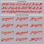 Custom Team Name Number Personalized Authentic Baseball Jersey Gray Red White Mesh Personalized Gray Red-White Mesh Authentic