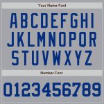 Custom Name and Number Gray Royal Baseball Jersey - Personalized Authentic Team Jersey Personalized Gray Royal Authentic