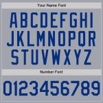 Custom Name and Number Personalized Gray Royal Baseball Jersey - Authentic Sleeveless Team Apparel Personalized Gray Royal