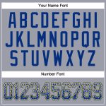 Custom Name Number Baseball Jersey - Personalized Gray Royal-Gold Authentic Drift Fashion Team Jersey Personalized Gray Royal-Gold