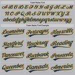 Custom Name and Number Gray Royal-Gold Baseball Jersey - Personalized Authentic Throwback Style Personalized Gray Royal-Gold