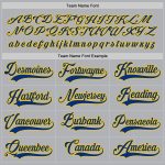 Custom Name Number Gray Royal-Gold Hockey Jersey Personalized Team Apparel Personalized Gray Royal-Gold Hockey Jersey Team