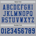 Custom Name Number Gray Royal Mesh Authentic Football Jersey Personalized Team Personalized Gray Royal Mesh Authentic Football