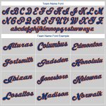 Personalized Gray Orange Baseball Jersey - Authentic Design for Fans Personalized Gray Royal-Orange Authentic Baseball Jersey