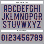 Custom Name Number Personalized Gray Orange Baseball Jersey Sleeveless Authentic Team Personalized Gray Royal-Orange Authentic