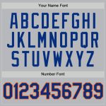 Custom Personalized Baseball Jersey - Gray Royal Orange, Authentic Throwback with Name & Number Personalized Gray Royal-Orange