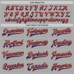 Customizable Varsity Letterman Jacket with Team Name and Number - Gray Royal-Orange Bomber Full-Snap Jacket Personalized