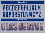 Custom Name and Number Gray Royal-Orange Mesh Football Jersey for Fashion Fans - Personalized Drift Style Team Jersey Personalized