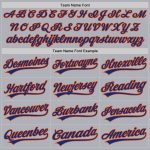 Personalized Gray Royal Orange Unisex Softball Jersey - Two-Button Design Personalized Gray Royal-Orange Two-Button Unisex