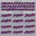 Custom Name and Number Gray Royal Pinstripe Red Authentic Sleeveless Baseball Jersey - Personalized Team Jersey Personalized