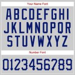 Personalized Authentic Baseball Jersey in Gray and Royal-Red Color Personalized Gray Royal-Red Authentic Baseball Jersey