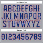 Personalized Gray Royal-Red Baseball Jersey - Authentic Sleeveless Design Personalized Gray Royal-Red Authentic Sleeveless