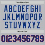 Custom Name and Number Gray and Royal Red Authentic Throwback Baseball Jersey - Personalized Team Apparel Personalized Gray