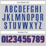 Custom Name and Number Authentic Throwback Basketball Jersey - Personalized Gray Royal-Red Design Personalized Gray Royal-Red