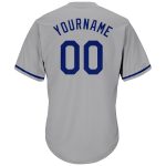 Custom Name Number Baseball Jersey Shirt Personalized Gray Red Rib-Knit Authentic Throwback Team Apparel Personalized Gray