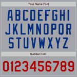 Custom Name Number Gray Royal-Red Bomber Varsity Letterman Jacket - Personalized Team Apparel Personalized Gray Royal-Red