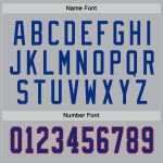 Personalized Royal-Red Gray Hockey Jersey for Custom Team Gear Personalized Gray Royal-Red Hockey Jersey