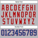 Custom Name and Number Hockey Jersey - Personalized Gray and Royal-Red Lace Neck Team Shirt Personalized Gray Royal-Red Hockey