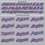Custom Name and Number Authentic Baseball Jersey - Personalized Gray Royal-Red Line Team Jersey Personalized Gray Royal-Red