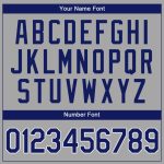 Personalized Gray Royal White Baseball Jersey - Authentic Custom Sports Apparel Personalized Gray Royal-White Authentic Baseball