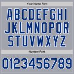 Personalized Gray and White Authentic Sleeveless Baseball Jersey for Men Personalized Gray Royal-White Authentic Sleeveless