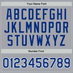Personalized Gray Royal White Basketball Jersey - Authentic Throwback Design Personalized Gray Royal-White Authentic Throwback