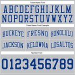 Custom Name and Number Personalized Gray and White Throwback Basketball Shorts Authentic Team Gear Personalized Gray Royal-White