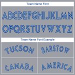 Custom Name and Number Gray Royal-White Baseball Jersey | Personalized Team Apparel Personalized Gray Royal-White Baseball