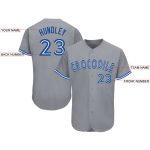 Custom Name and Number Gray Royal-White Baseball Jersey | Personalized Team Apparel Personalized Gray Royal-White Baseball