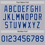 Custom Gray White Mesh Baseball Jersey with Personalized Name and Number - Authentic Throwback Design Personalized Gray Royal-White