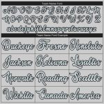 Custom Name and Number Personalized Basketball Jersey - Gray Silver-Black Authentic Throwback Design Personalized Gray Silver-Black