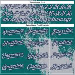 Custom 3D Pattern Baseball Jersey - Personalized Gray Teal-Navy Brush Stroke Design with Name and Number Personalized Gray